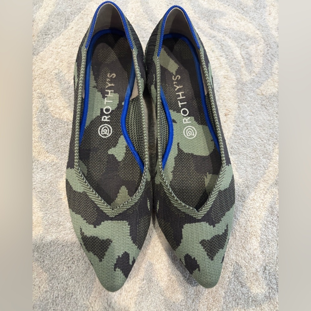 Rothy's Women's Camo Pointed Toe Flats